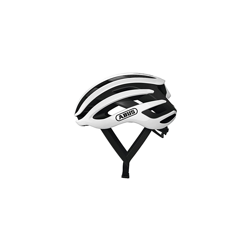 ABUS AirBreaker Racing Bike Helmet - High-End Bike Helmet for Professional Cycling - Unisex, for Men and Women - White, Size M