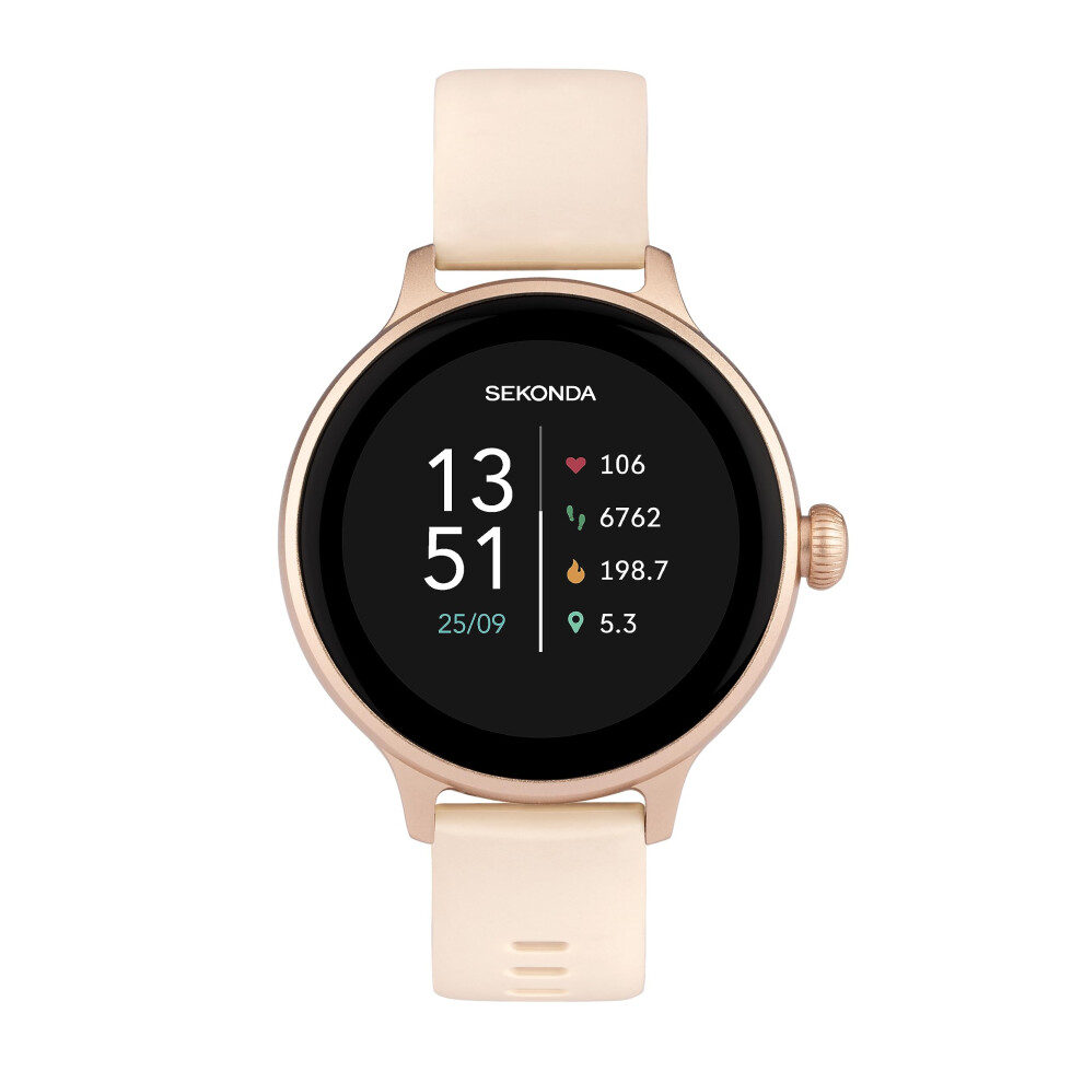 Sekonda Connect Smart Watch 40mm with Pink Silicone Strap 40623