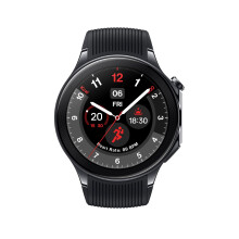 OnePlus Watch 2 Zwart Staal, 32 GB, batterij van 100 uur, gezondheid & fitness volgen, saffierglas ontwerp, Dual-Engine, Wear OS van Google