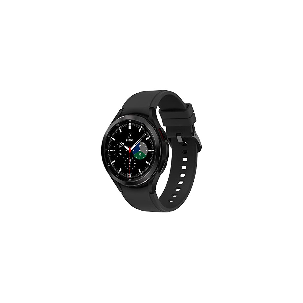 Samsung Galaxy Watch4 Classic Smart Watch, Rotating Bezel, Health Monitoring, Fitness Tracker, Bluetooth, 46mm, Black (UK Version) (Renewed)