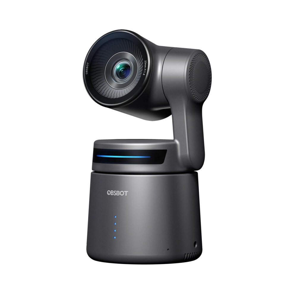 OBSBOT Tail Air Streaming Camera 4K, AI Tracking PTZ Camera with NDI, Intelligent APP, Gesture Control, HDMI/USB-C/Wireless, Video Camera for Vlogging