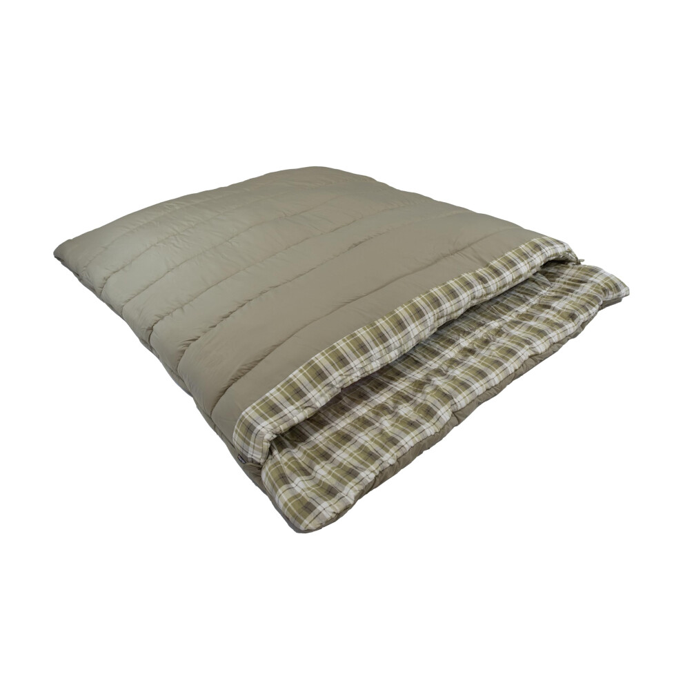 Vango Accord Square Sleeping Bag, Khaki, Double [Amazon Exclusive]