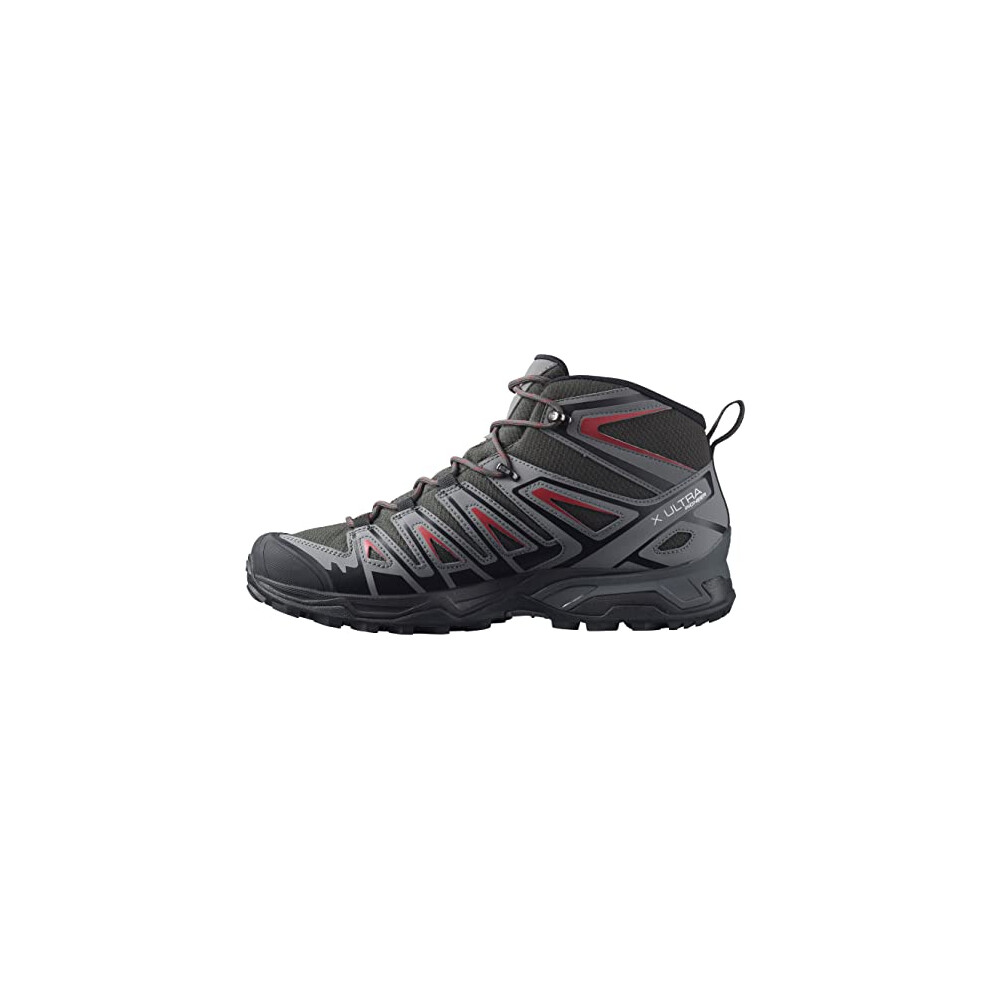 Salomon X Ultra Pioneer Mid ClimaSalomon Waterproof Men's Hiking Shoes, All Weather, Secure Foothold, and Stable and Cushioned, Peat, 6.5