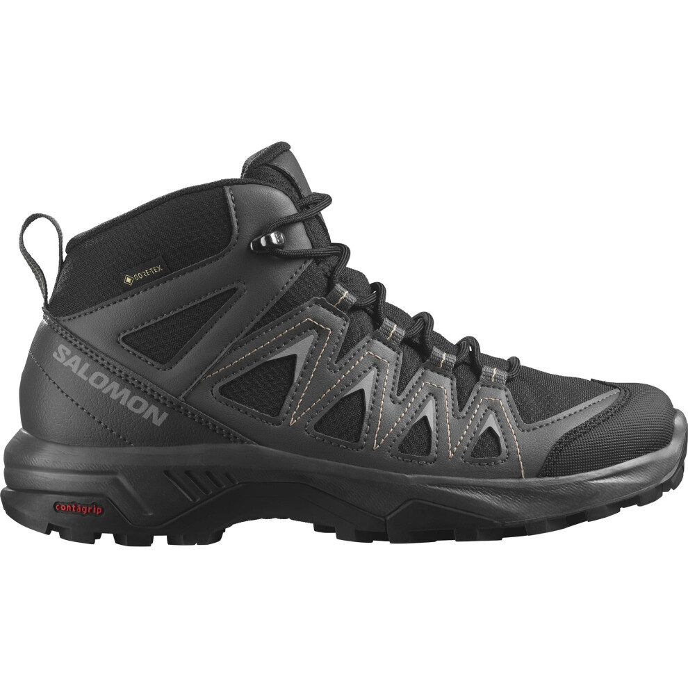 Salomon X Braze Mid Gore-Tex Waterproof Women's Outdoor Shoes, Hiking essentials, Athletic design, and Versatile wear, Black, 7