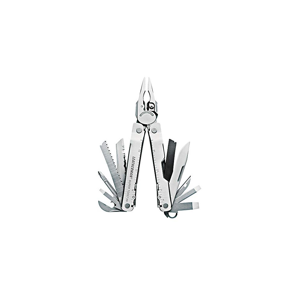 LEATHERMAN - Super Tool 300, Large multifunction tool with 19 tools and nylon sheath