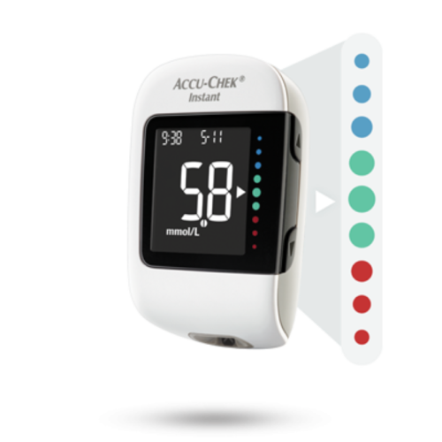 ROCHE  ACCU-CHEK INSTANT BLOOD GLUCOSE MONITOR,TEST STRIPS,BLUETOOTH 1