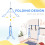 Homcom HOMCOM Adjustable Height Foldable Kids Gymnastics Bar, Blue 3