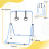 Homcom HOMCOM Adjustable Height Foldable Kids Gymnastics Bar, Blue 2