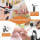 Portable Airbrush Nails Art Painting Compressor Black 4
