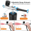 Portable Airbrush Nails Art Painting Compressor Black 5
