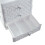 Living And Home White Plastic Makeup Organizer with 3 Drawers 5