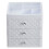 Living And Home White Plastic Makeup Organizer with 3 Drawers 3
