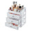 Living And Home White Plastic Makeup Organizer with 3 Drawers 1