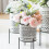Living And Home Ceramic Plant Pot and Iron Rack 1