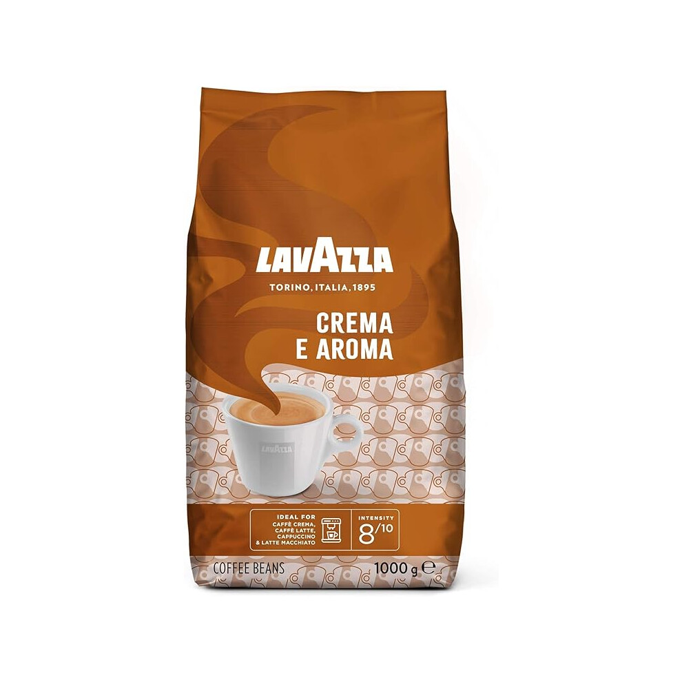 Lavazza Crema e Aroma Arabica and Robusta Medium Roast Coffee Beans 1 kg (Pack of 1)