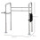 Homcom HOMCOM Adjustable Toilet Safety Frame with Additional Rubber Tips Storage 2