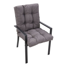 (Dark Grey) Outdoor Thickened Chair Cushion Two Fold Seat Cushions Cushion Pads