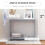 Homcom HOMCOM Wooden Console Table Storage Drawer Shelf Entryway Display Stand 3
