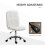 Vinsetto Vinsetto Curved Back Home Office Chair with Adjustable Height, White 4