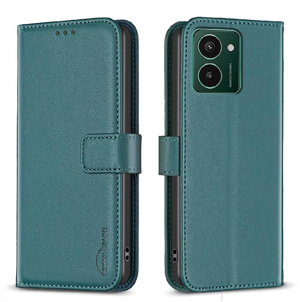 (Green) Flip Case For Hmd Pulse Pro Multi-Card Slot Business Wallet Multi-Color Leather Case Green 764762778729