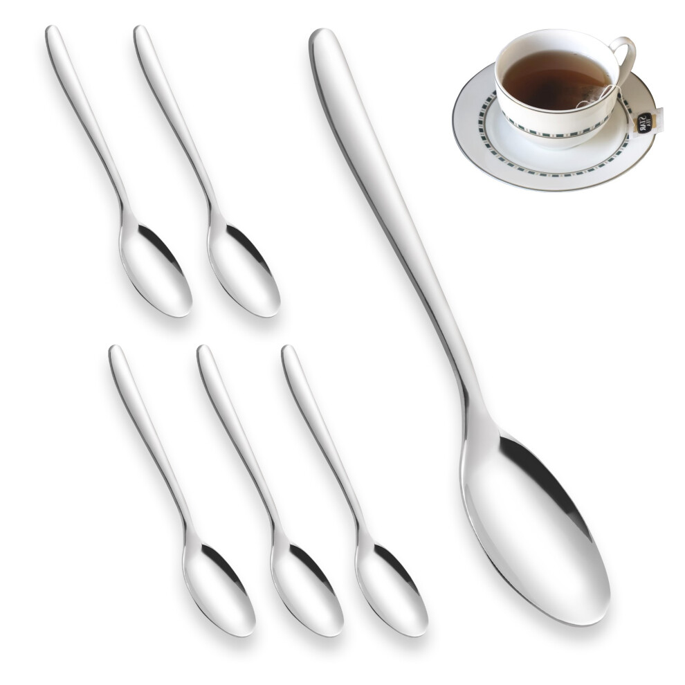 Pack of 6 Teaspoons Small Tea Spoons Stainless Steel Spoons