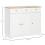 Homcom HOMCOM Modern Sideboard Buffet Cabinet with Storage Cabinets and Drawers White 2