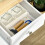 Homcom HOMCOM Modern Sideboard Buffet Cabinet with Storage Cabinets and Drawers White 8