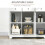 Homcom HOMCOM Modern Sideboard Buffet Cabinet with Storage Cabinets and Drawers White 4