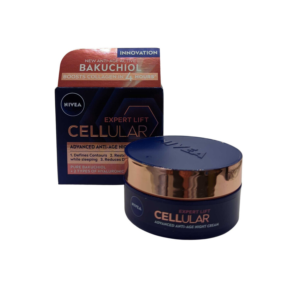 Nivea Expert Lift Cellular Advanced Anti Age Night Cream 50ml Boosts Collagen in 4 Hours