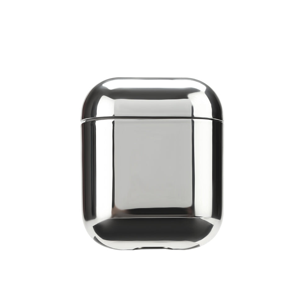 For Airpods 1/2 Electroplated Pc Earphones Shockproof Protective Case(Silver) Silver 3579378216759