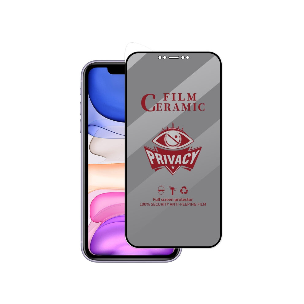 For Iphone 11 / Xr Full Coverage Hd Privacy Ceramic Film 3037709960356