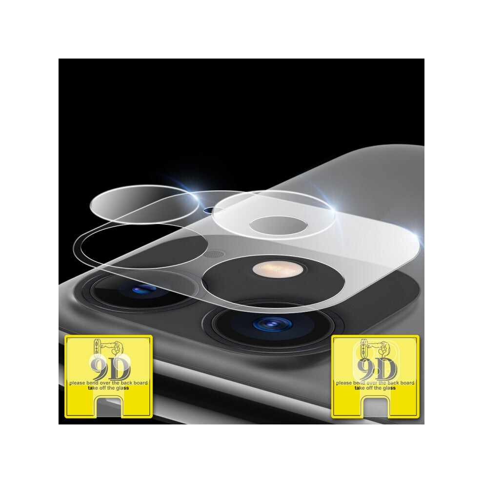 For Iphone 11 Pro Max 9D Transparent Rear Camera Lens Protector Tempered Glass Film Combination Packages 8227868006865