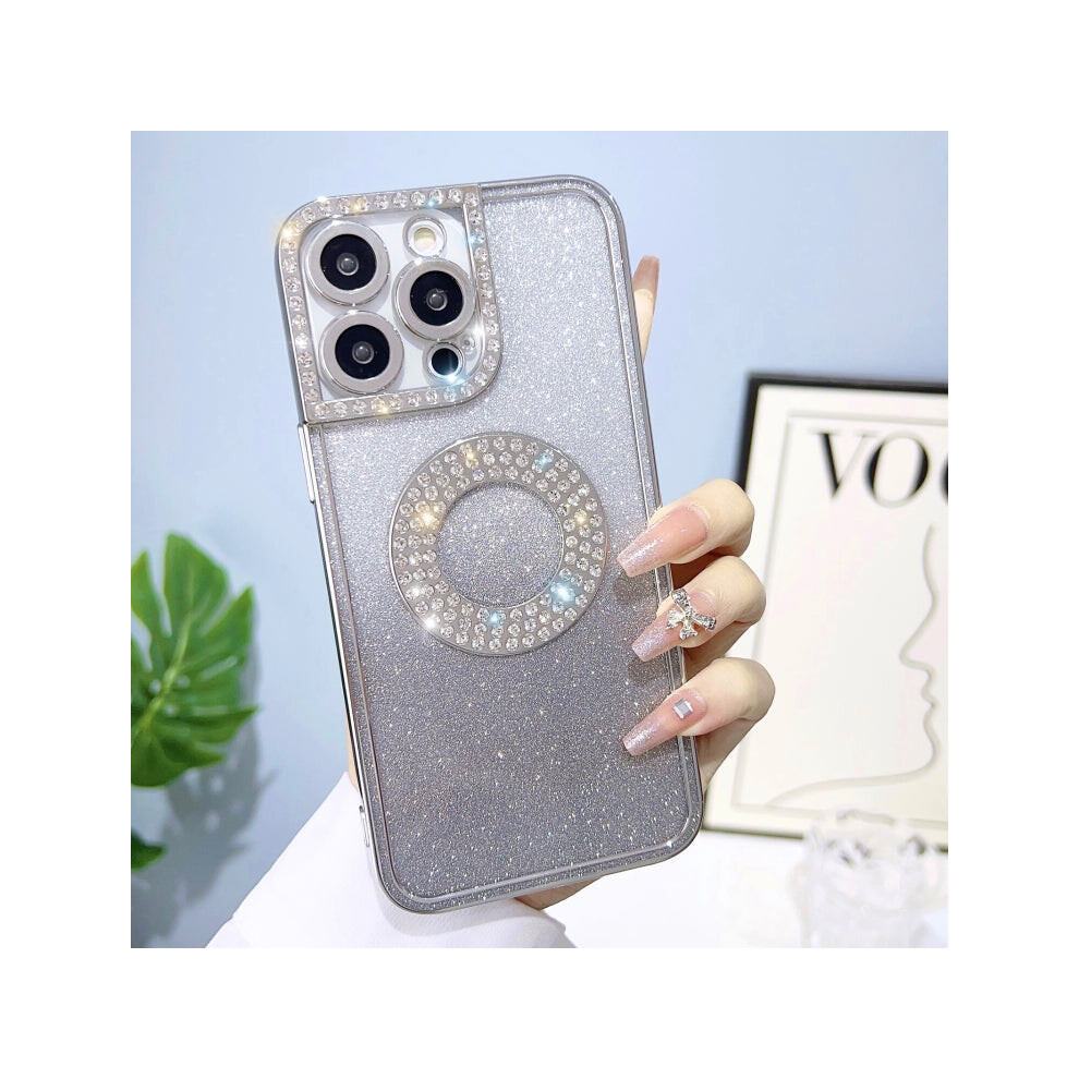 For Iphone 11 Electroplated Diamond Gradient Glitter Phone Case(Silver) Silver 4674079327793
