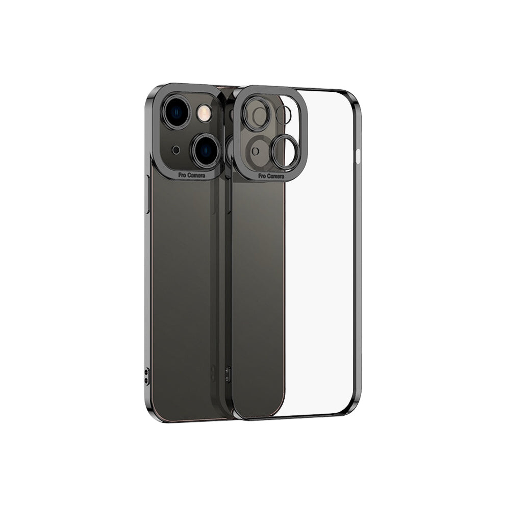 For Iphone 15 Electroplating Tpu Phone Case(Black) Black 5943274828312