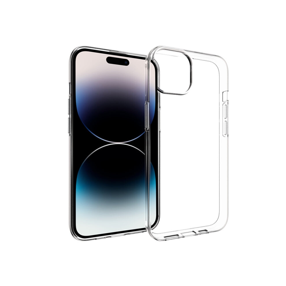 For Iphone 15 Waterproof Texture Tpu Phone Case(Transparent) 4829799364218