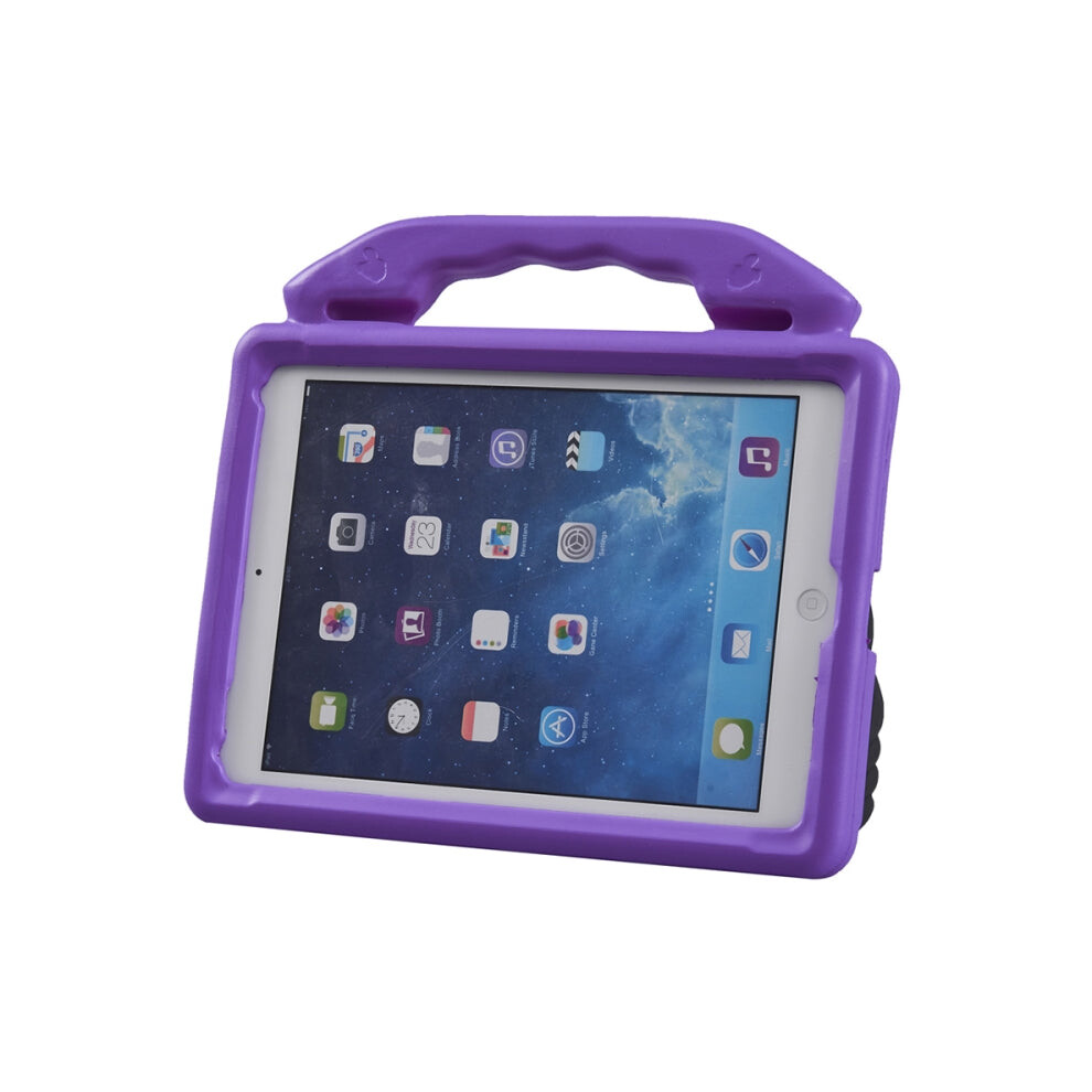 Shockproof Eva Thumb Bumper Case With Handle & Holder For Ipad 9.7(Purple) Purple 6472916715295