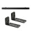 Universal Wall Bracket Non-Slip Storage Bracket for Long Strip Speaker(Black) 1