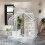 Outsunny Outsunny 6 x 6ft Walk-In Polycarbonate Greenhouse with Foundation Window Silver 7