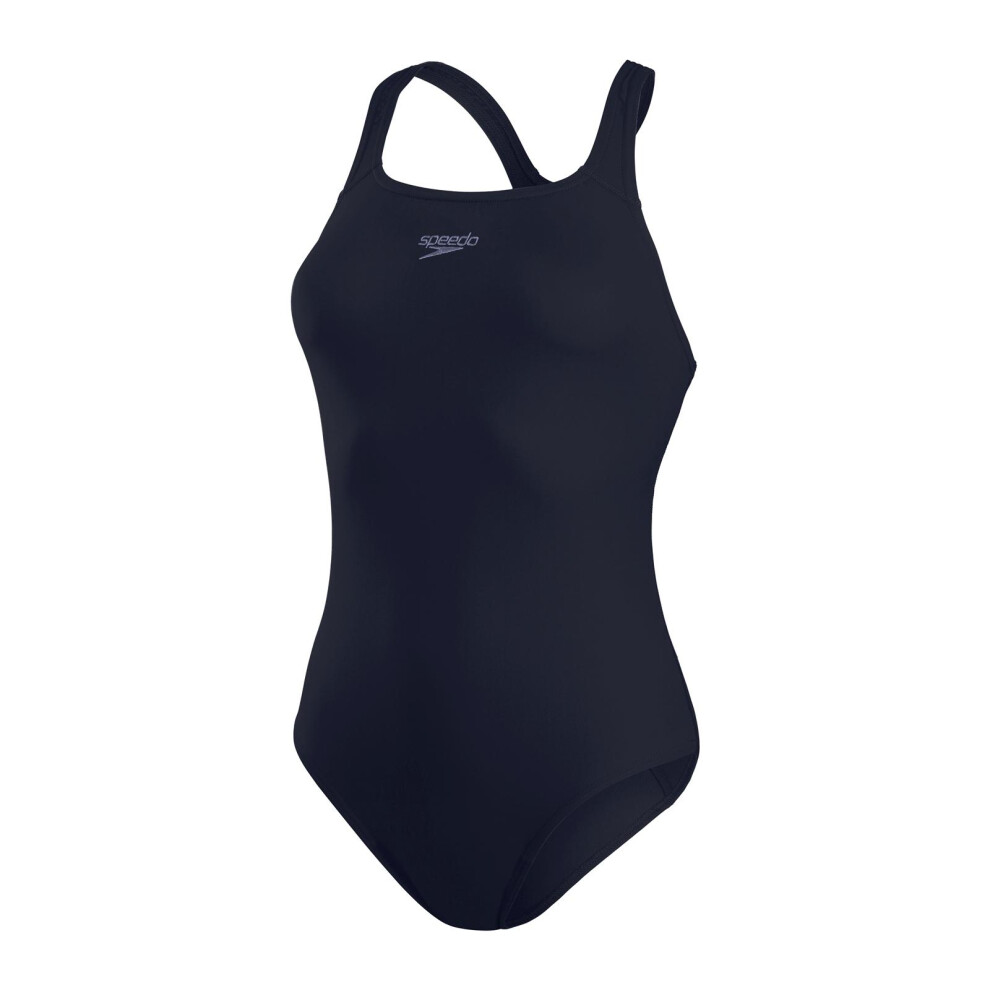 (18 UK, Navy) Speedo Womens/Ladies Medalist Eco Endurance+ One Piece Swimsuit