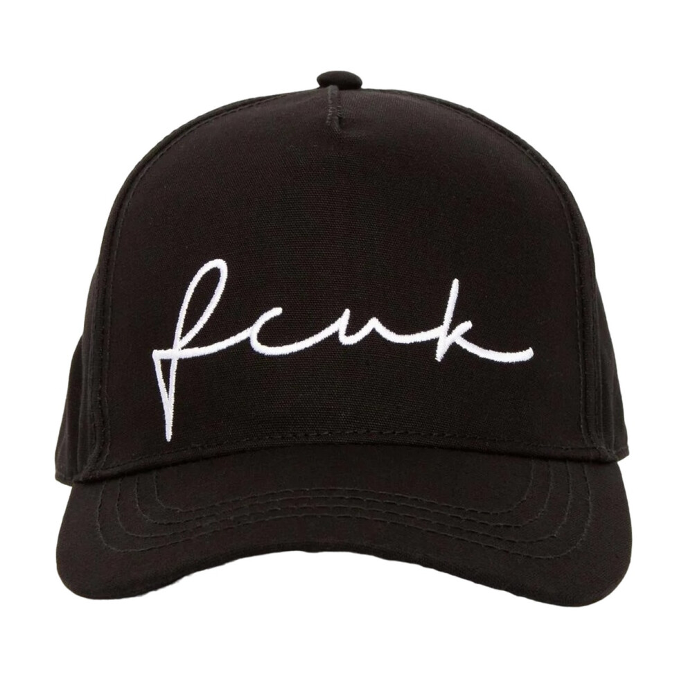 (One Size, Black) French Connection FCUK Scribble Baseball Cap