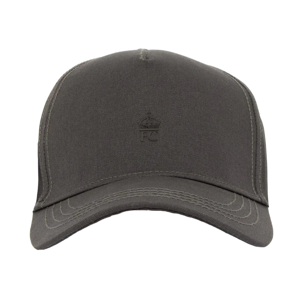 (One Size, Charcoal) French Connection Logo Cap