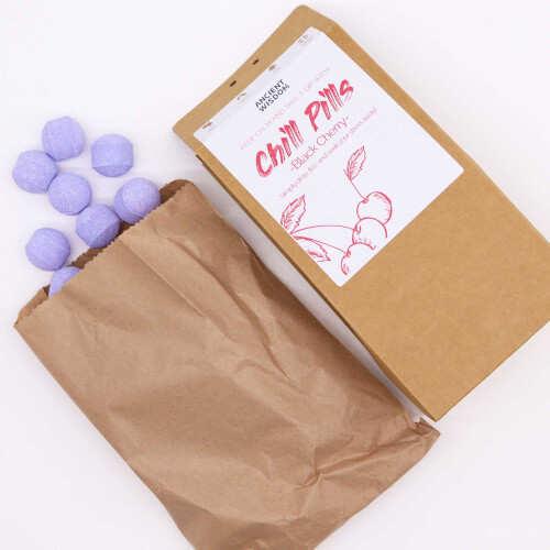 (Black Cherry) Chill Pills Gift Pack 350g MIni Bath Bombs (30) 2