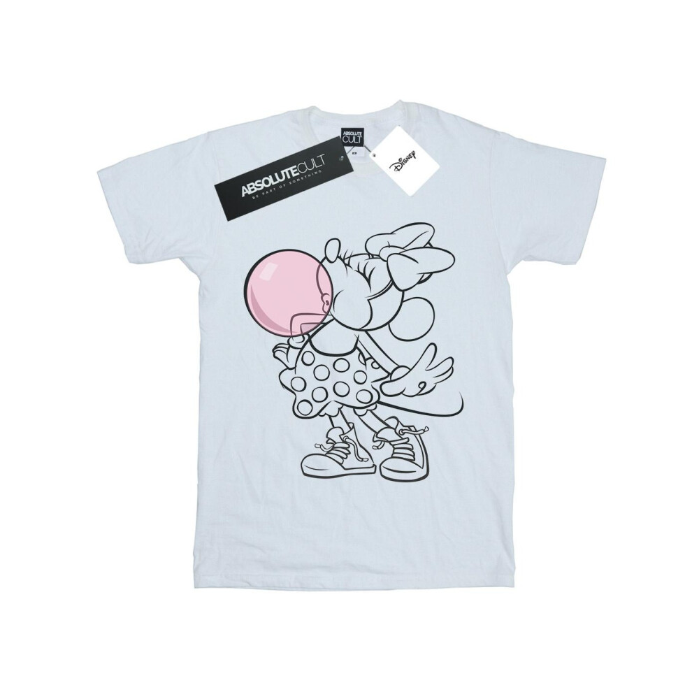 Minnie Mouse Gum Bubble Cotton Boyfriend T-Shirt