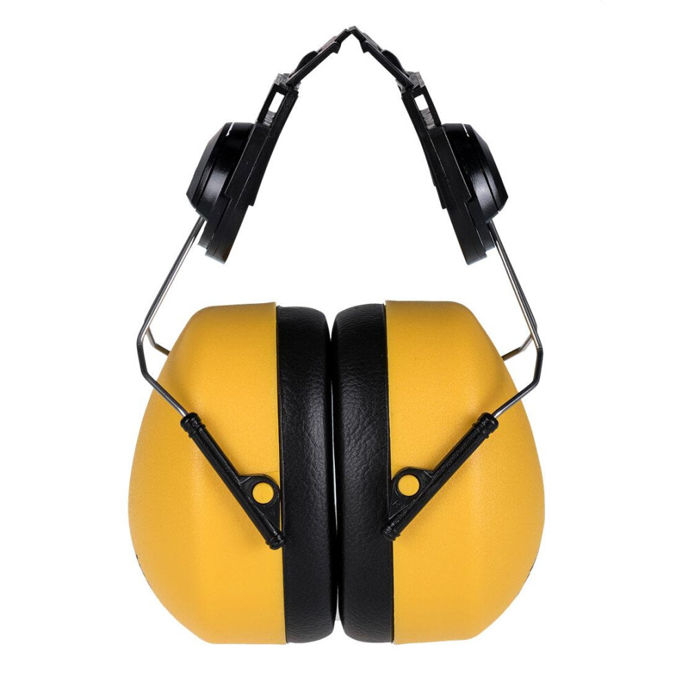 (One Size, Yellow) Portwest PW42 Clip-On Ear Defenders