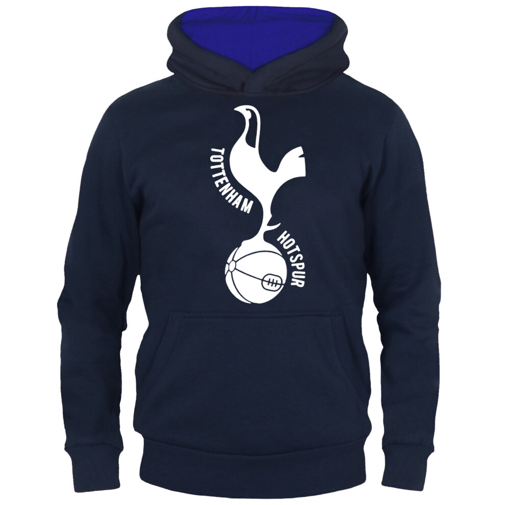 (Navy, 10-11 Years) Tottenham Hotspur Boys Hoody Fleece Graphic Kids OFFICIAL Football Gift