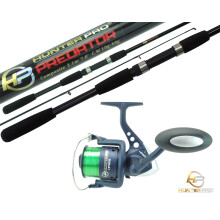 Hunter Pro 2.1m Pike/Bass Spinning Rod (2pc) & Reel