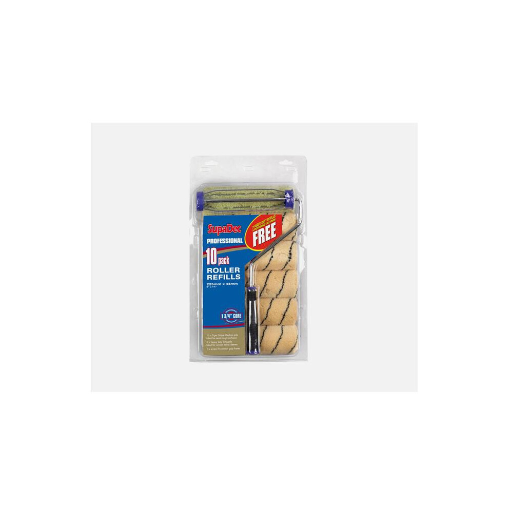 Supadec Decorating Tiger Strip 10 Pack Roller Refill 9"/255Mm 5019200111695
