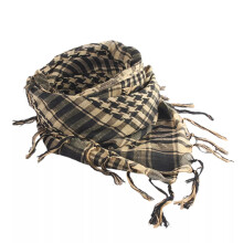 (Khaki) Keffiyeh Classic Easy to Wear Winter Plaid Scarf Gorgeous