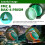 80X100 Hd Zoom Poderoso Telescópio Monocular Binóculos Portáteis Verde 2