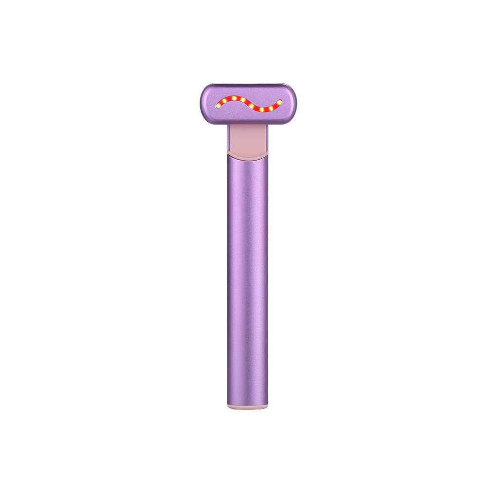 Chronus Red/Light/Purple Handheld Led Facial Device For Face And Neck - Vibration Massage
